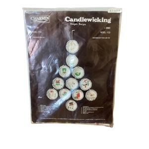 Vintage Janlyn Candlewicking Craft Kit Christmas Needlepoint